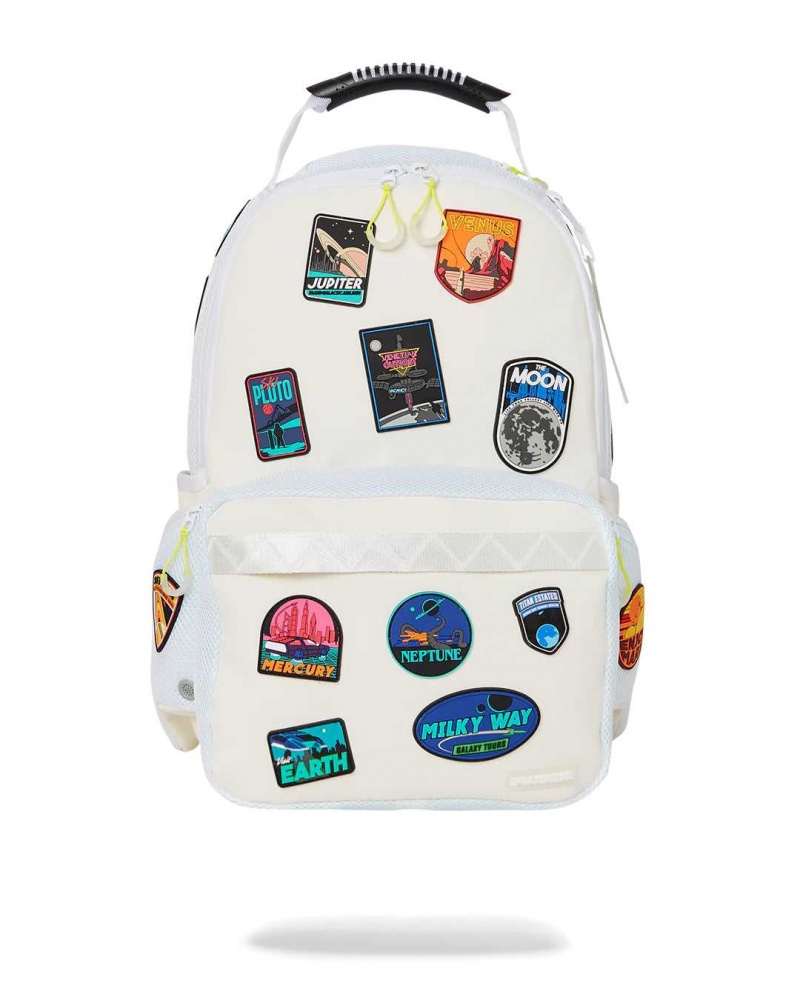 Sprayground Backpack SPACE TOURIST CARGO BACKPACK White | OYTPZ2837