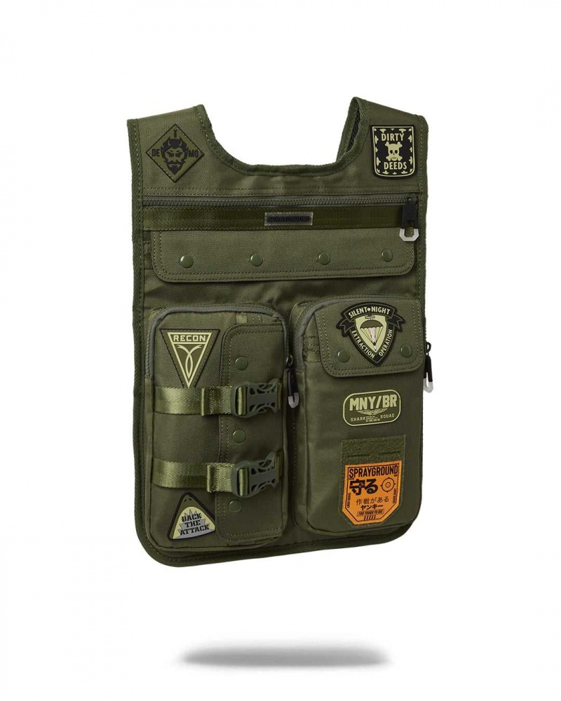 Sprayground Backpack SPECIAL OPS 3 VEST Green | AKJGV5301