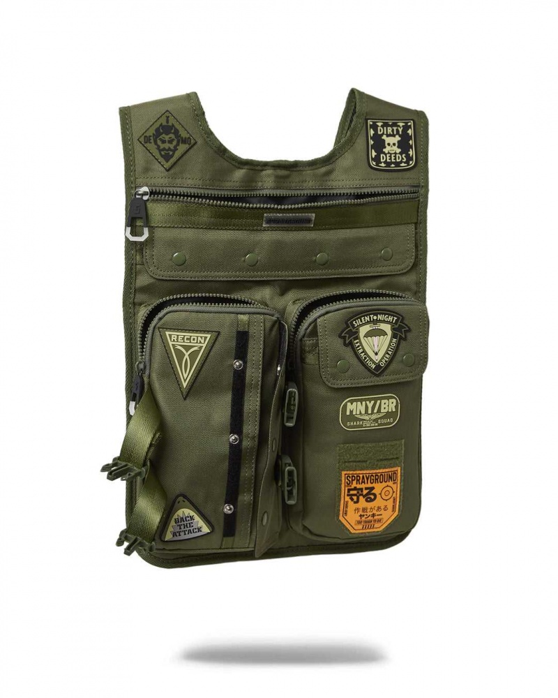 Sprayground Backpack SPECIAL OPS 3 VEST Green | AKJGV5301