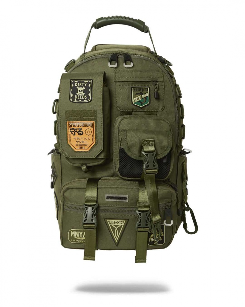 Sprayground Backpack SPECIAL OPS 3 BACKPACK Green | ZUQPN6840