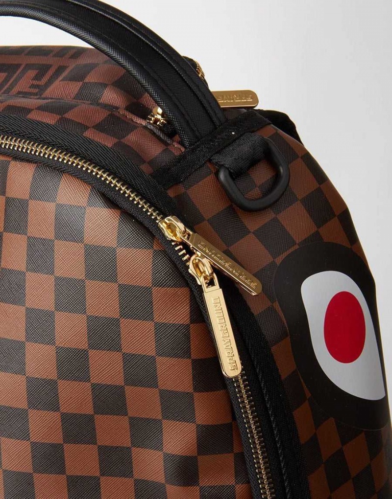 Sprayground Backpack SPLIT THE CHECK BACKPACK Brown | IHZUL6971