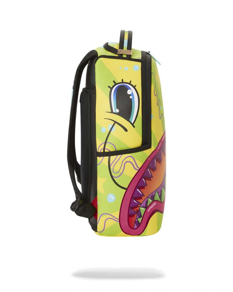 Sprayground Backpack SPLIT WEIRD DLX BACKPACK Green | HJAPD3791