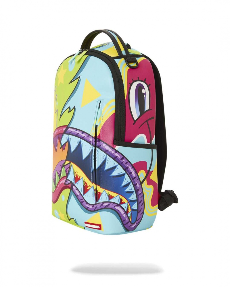 Sprayground Backpack SPLIT WEIRD DLX BACKPACK Green | HJAPD3791