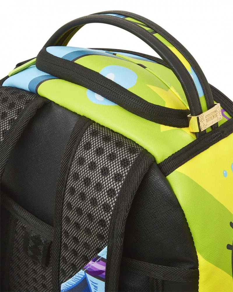 Sprayground Backpack SPLIT WEIRD DLX BACKPACK Green | HJAPD3791