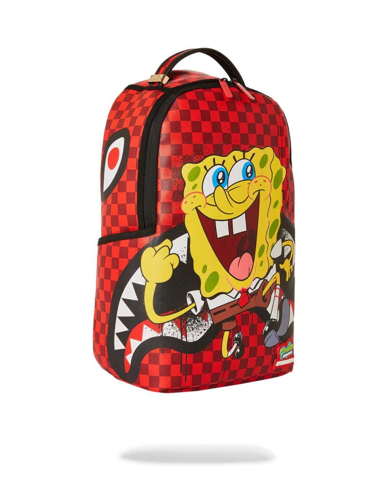 Sprayground Backpack SPONGEBOB BOLD RUN BACKPACK Red | YQUTD2049