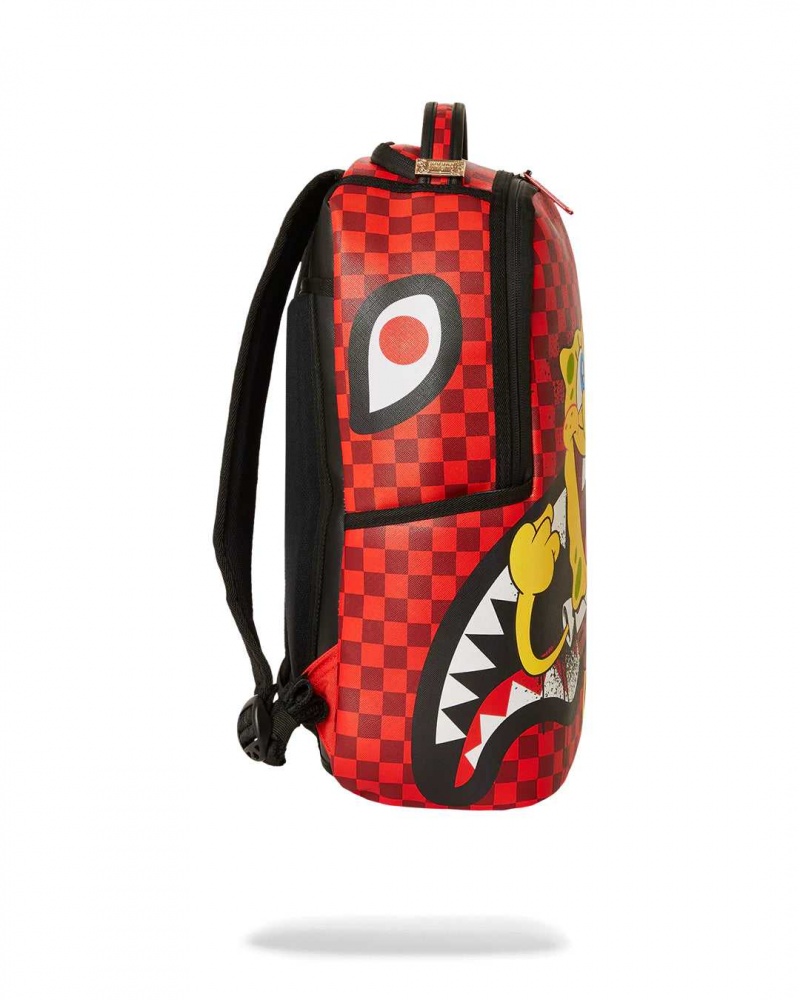 Sprayground Backpack SPONGEBOB BOLD RUN BACKPACK Red | YQUTD2049