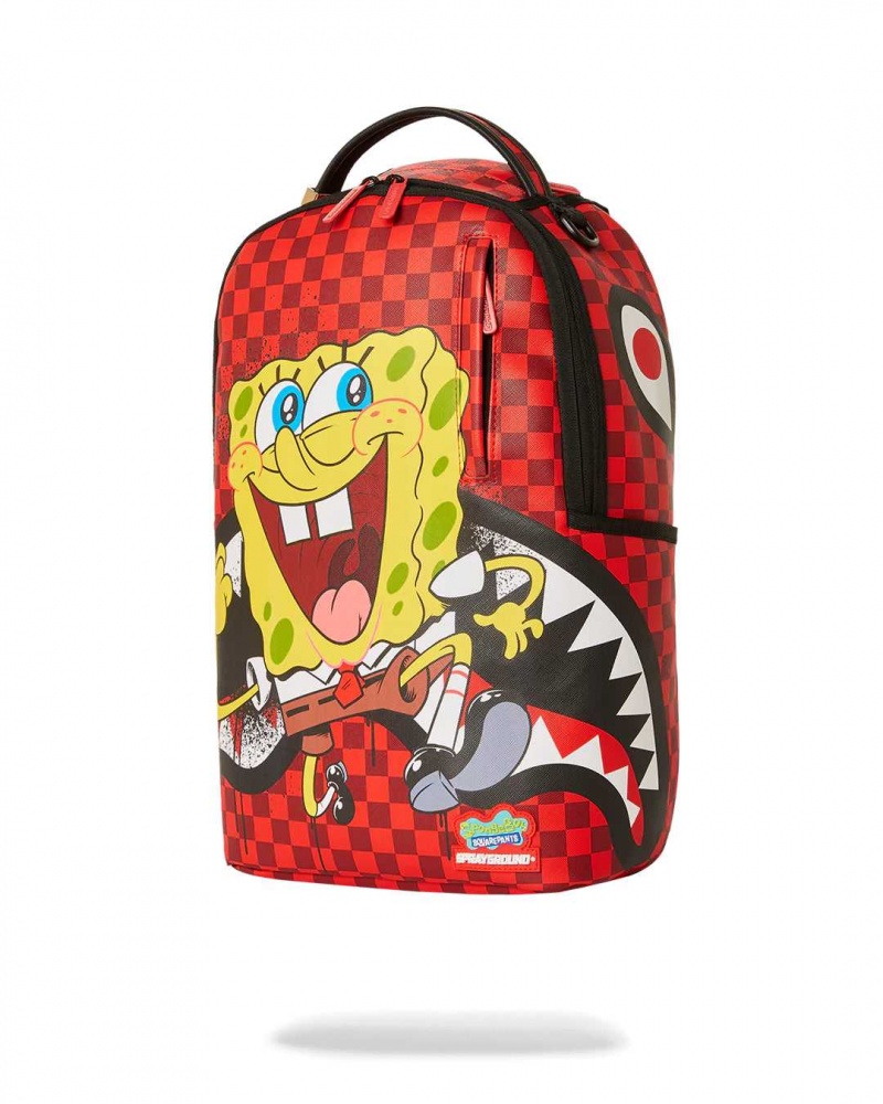 Sprayground Backpack SPONGEBOB BOLD RUN BACKPACK Red | YQUTD2049