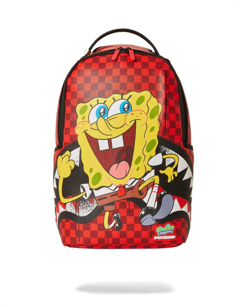 Sprayground Backpack SPONGEBOB BOLD RUN BACKPACK Red | YQUTD2049