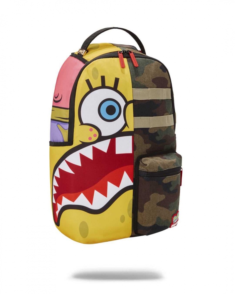 Sprayground Backpack SPONGEBOB SPLIT BACKPACK Yellow | GTMAP7056