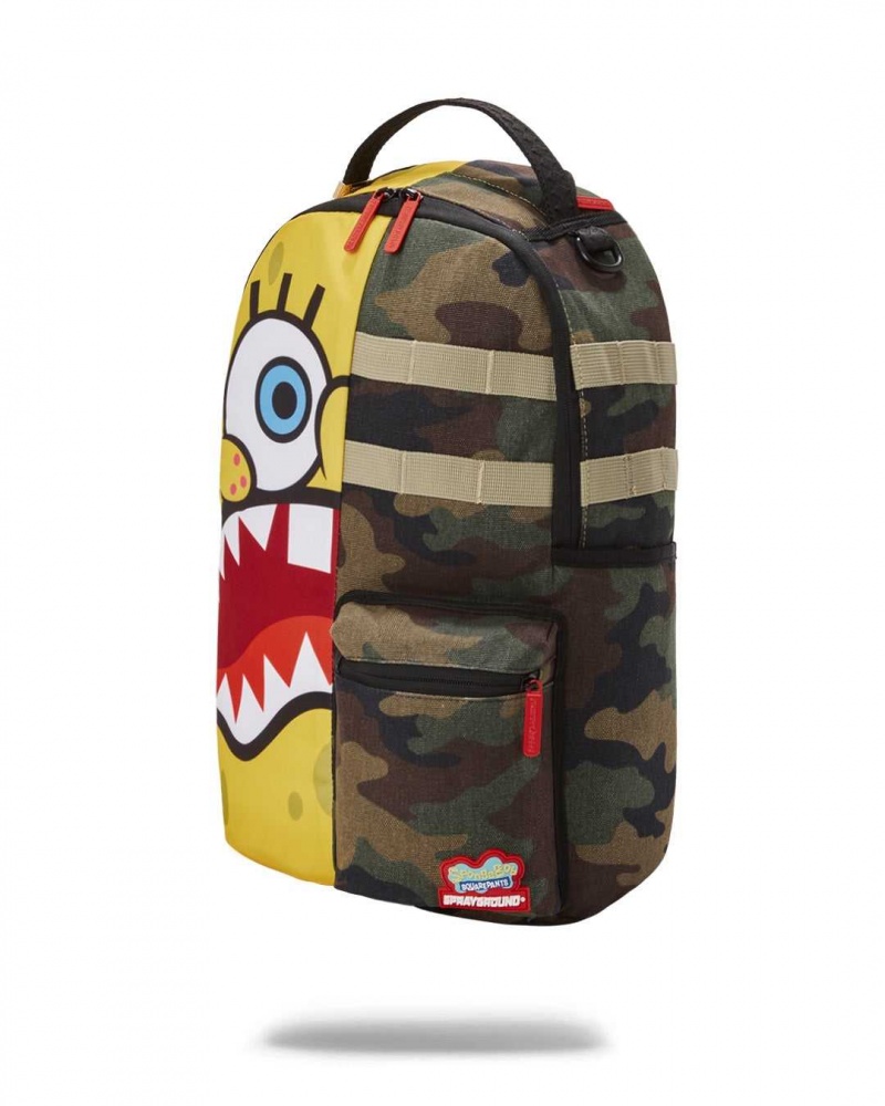 Sprayground Backpack SPONGEBOB SPLIT BACKPACK Yellow | GTMAP7056