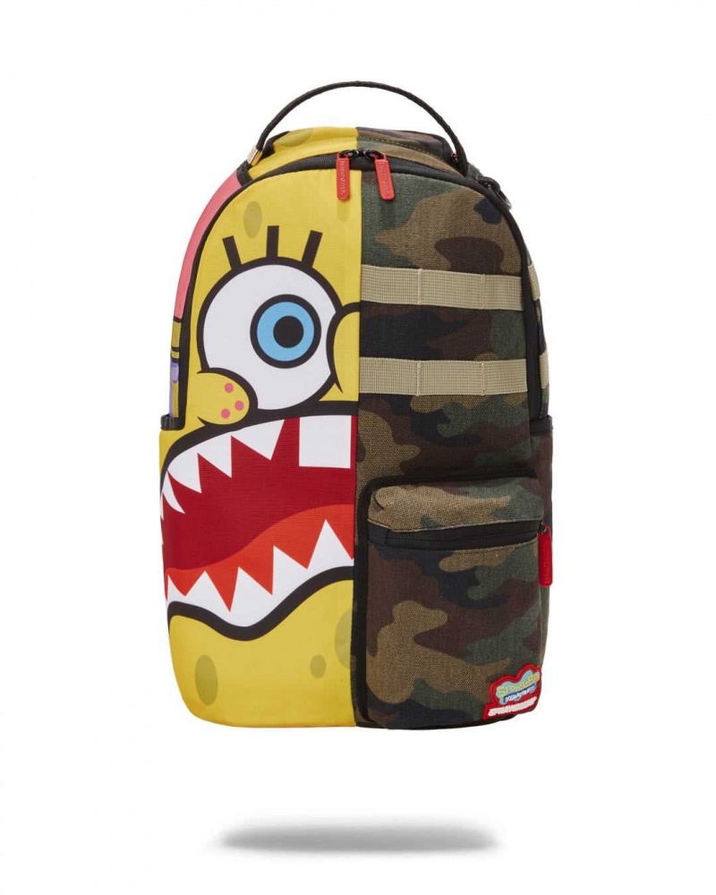 Sprayground Backpack SPONGEBOB SPLIT BACKPACK Yellow | GTMAP7056