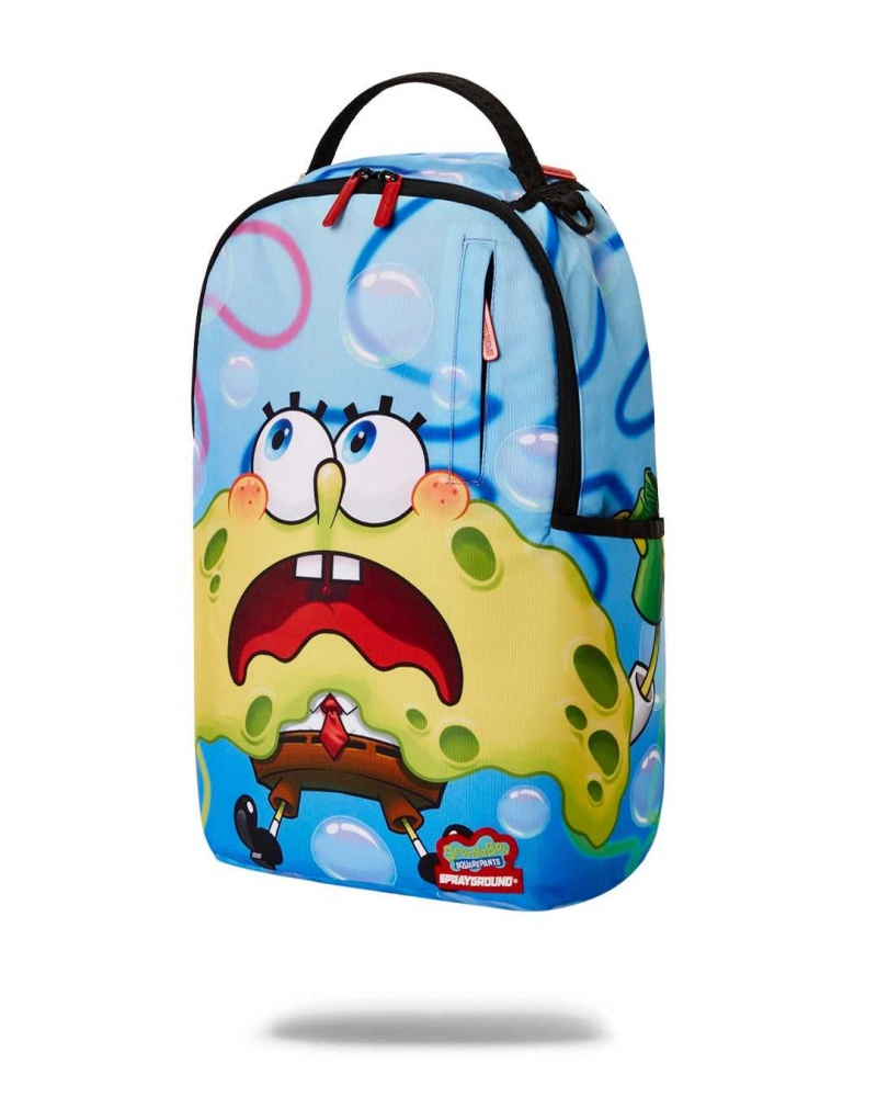 Sprayground Backpack SPONGEBOB DLXR BACKPACK Blue | CUQGZ9072