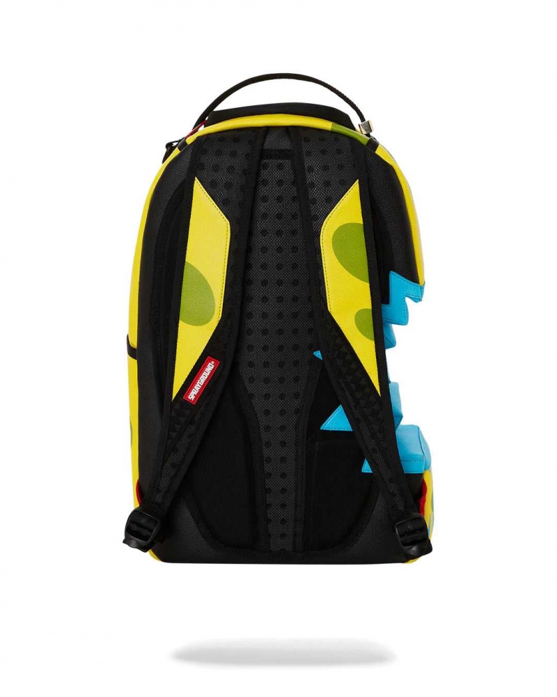 Sprayground Backpack SPONGE BITE BAG BACKPACK Yellow | FTNHL3714