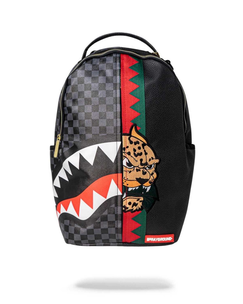 Sprayground Backpack SPUCCI SPLIT BACKPACK Black | QUDCK6374