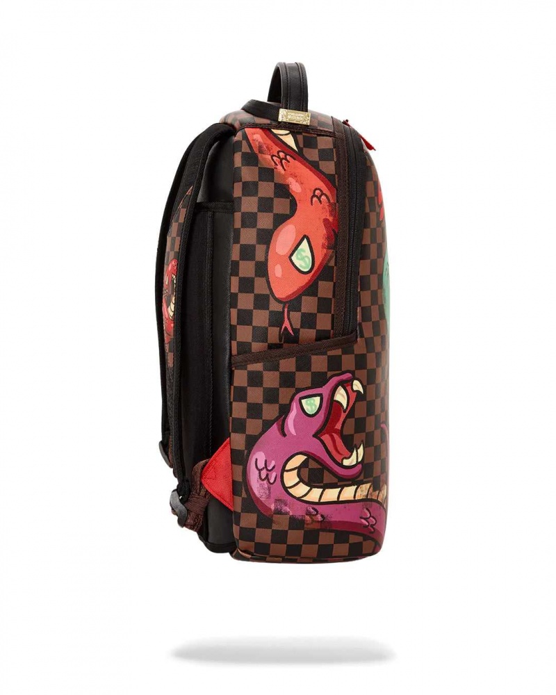 Sprayground Backpack STREET ART SIP BACKPACK Snake Brown | MKGYD6425