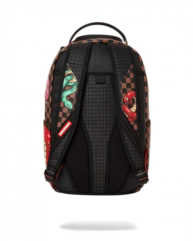 Sprayground Backpack STREET ART SIP BACKPACK Snake Brown | MKGYD6425