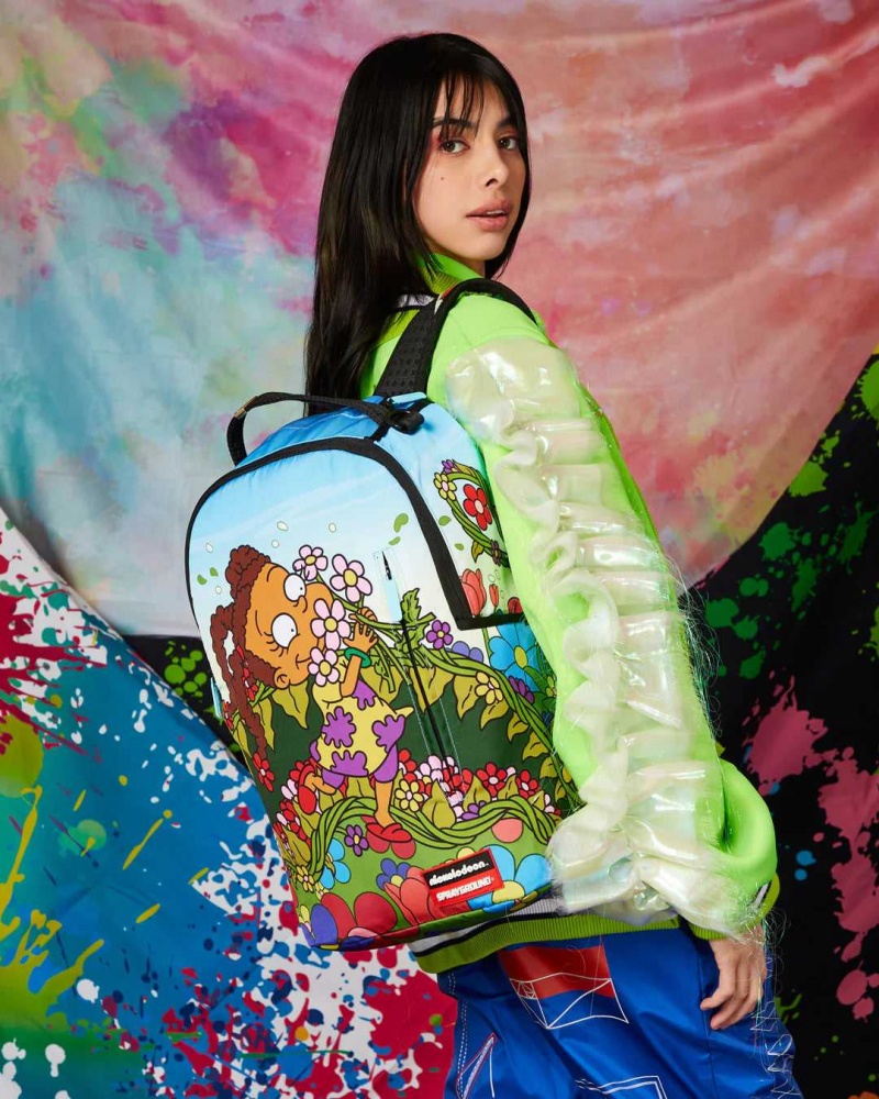 Sprayground Backpack SUSIE FLOWERS BACKPACK Blue | NXEBU4376