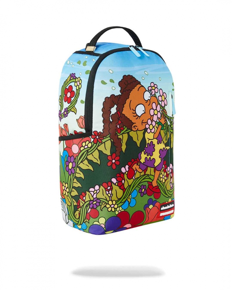 Sprayground Backpack SUSIE FLOWERS BACKPACK Blue | NXEBU4376