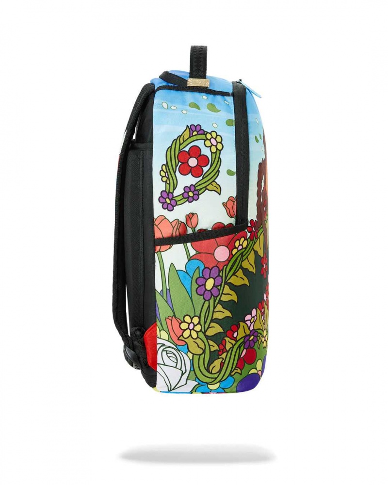 Sprayground Backpack SUSIE FLOWERS BACKPACK Blue | NXEBU4376