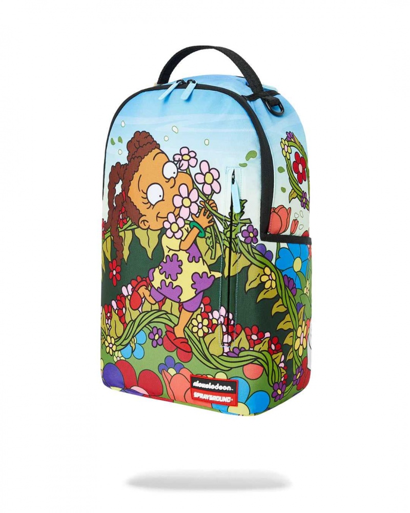 Sprayground Backpack SUSIE FLOWERS BACKPACK Blue | NXEBU4376