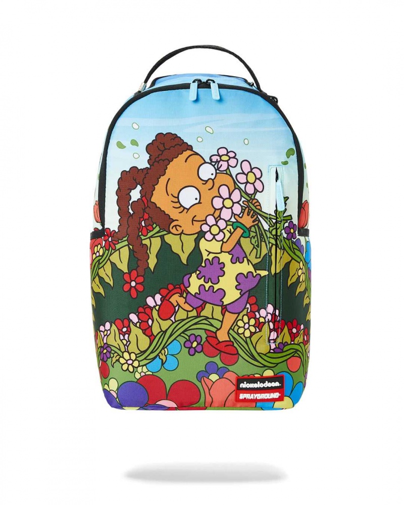 Sprayground Backpack SUSIE FLOWERS BACKPACK Blue | NXEBU4376