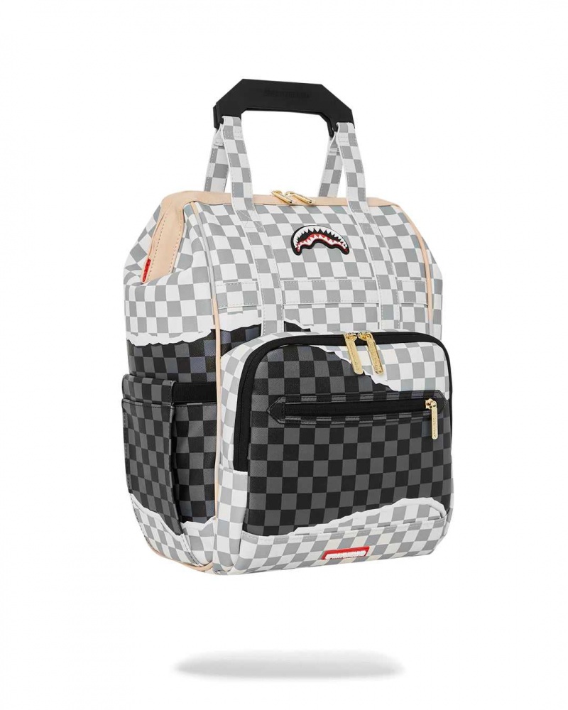 Sprayground Backpack TEAR IT UP BIZ TOP OPENER BACKPACK Grey | LURMY0687