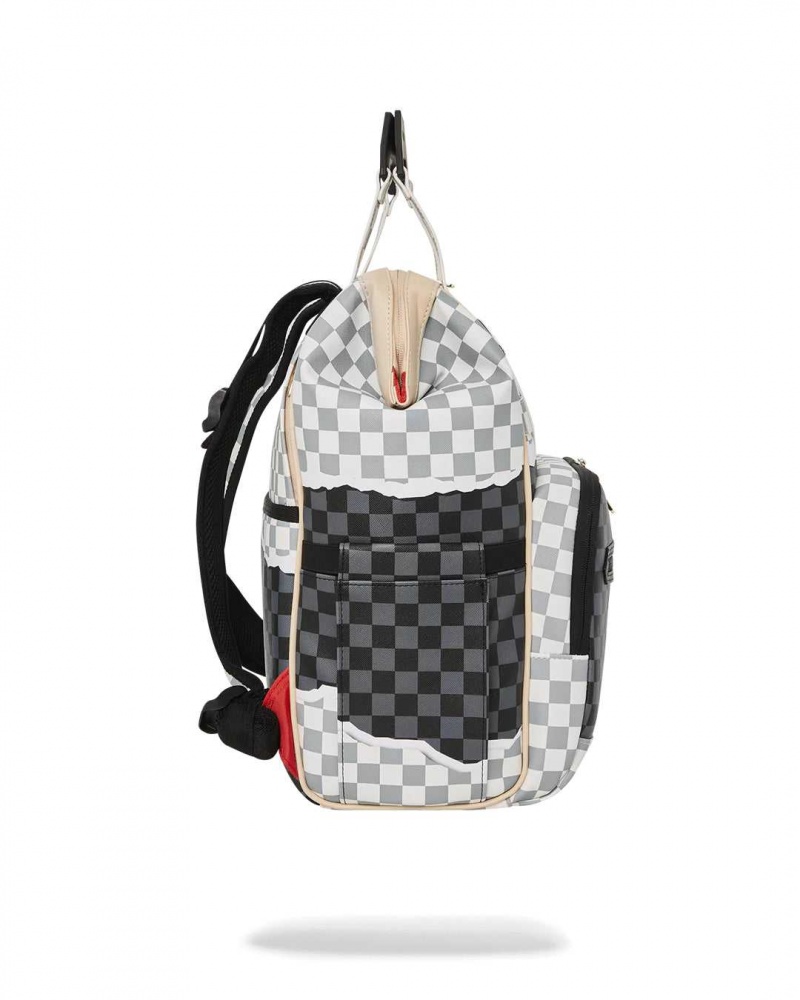 Sprayground Backpack TEAR IT UP BIZ TOP OPENER BACKPACK Grey | LURMY0687