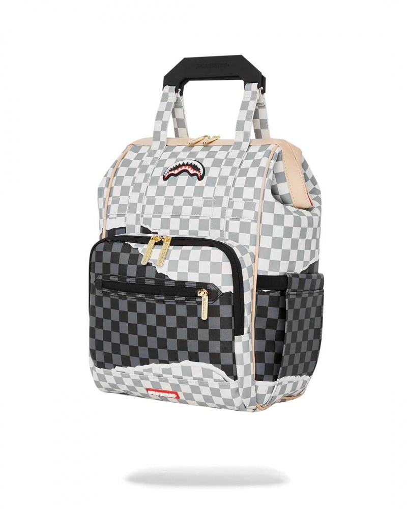 Sprayground Backpack TEAR IT UP BIZ TOP OPENER BACKPACK Grey | LURMY0687