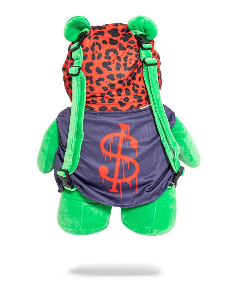 Sprayground Backpack TEDDY BEAR BACKPACK SKI MASK Green | VNFYC3904