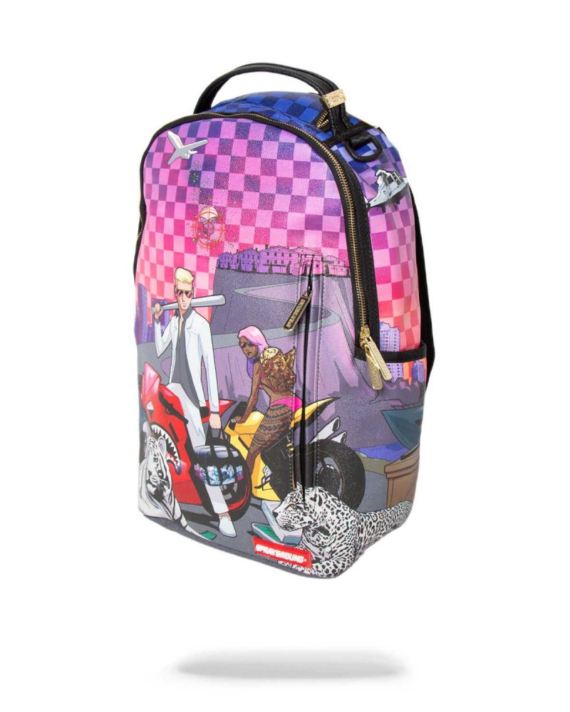 Sprayground Backpack THE DROP OFF PART 2 BACKPACK Pink | JQBLN8502