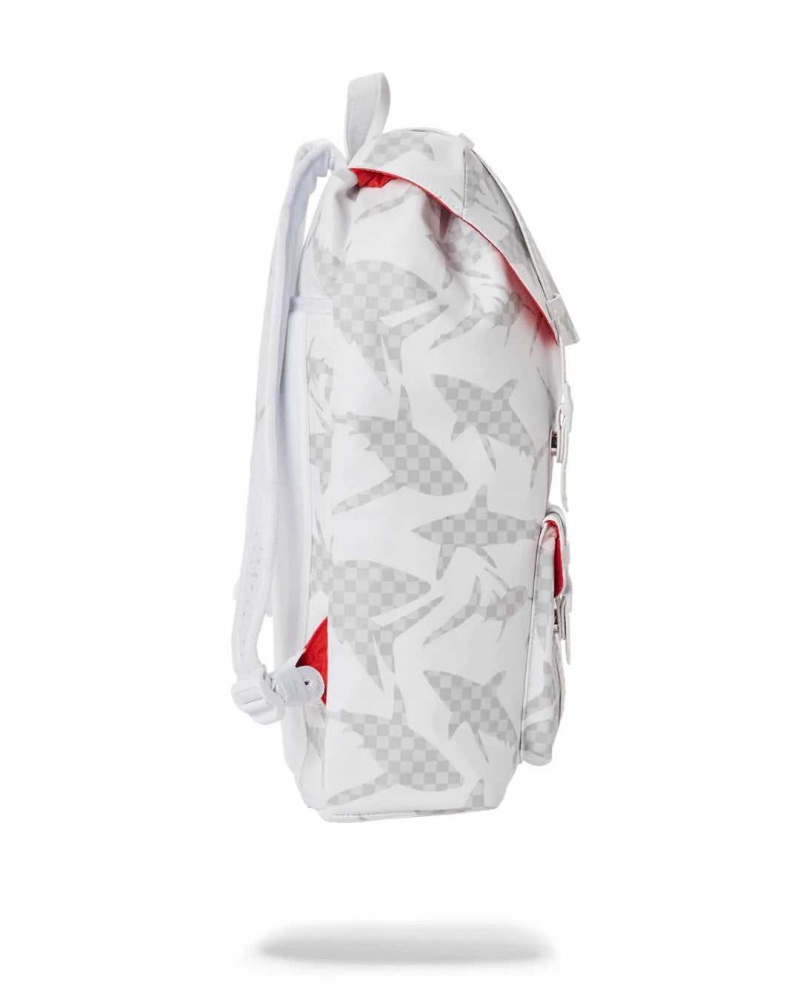 Sprayground Backpack THE HILLS SHARK PATTERN White | DBGAW8926