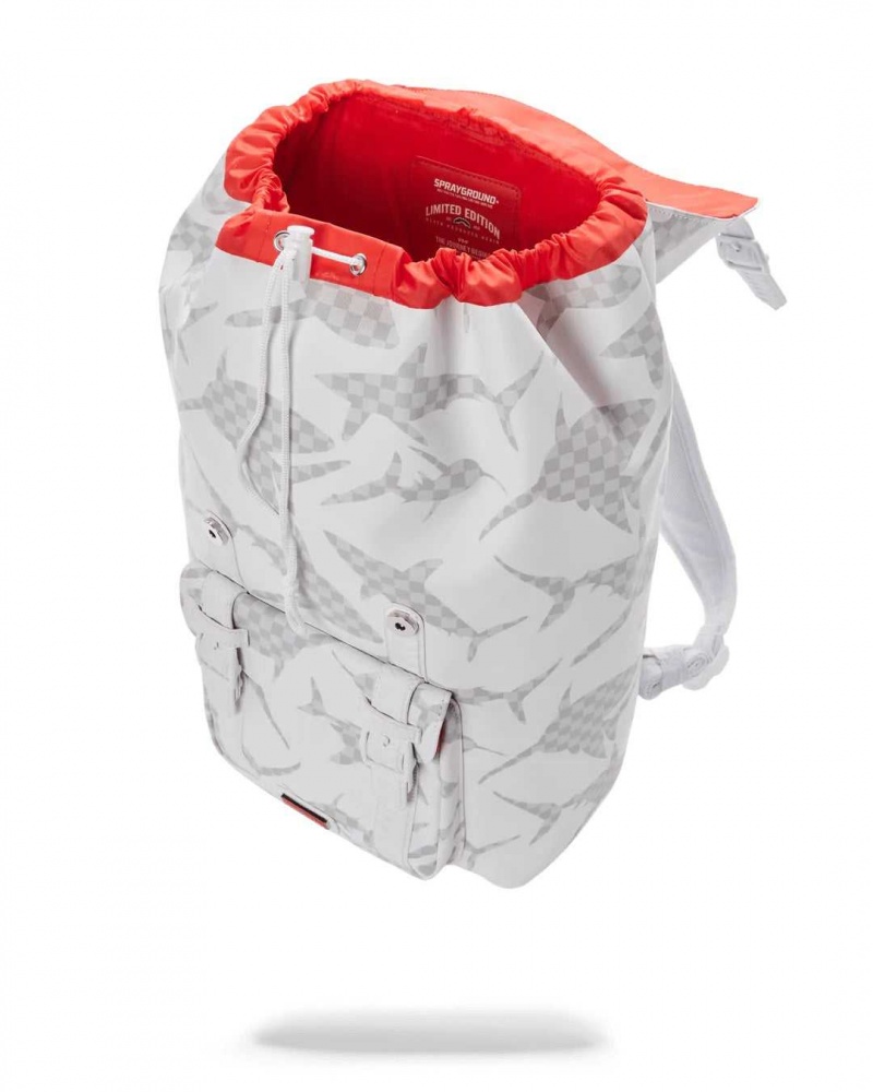 Sprayground Backpack THE HILLS SHARK PATTERN White | DBGAW8926