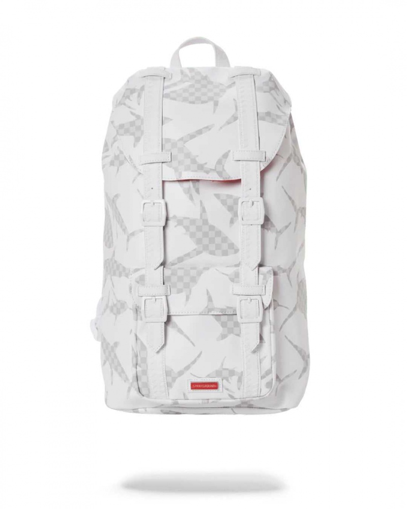 Sprayground Backpack THE HILLS SHARK PATTERN White | DBGAW8926