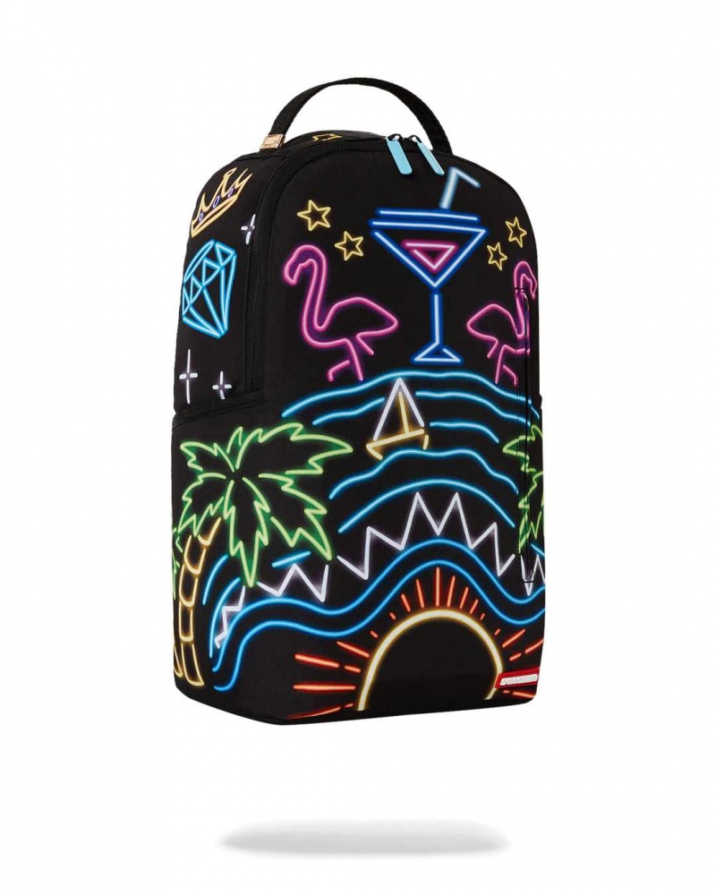 Sprayground Backpack THE NEON LIFE DLXSR BACKPACK Black | BZNMF2408