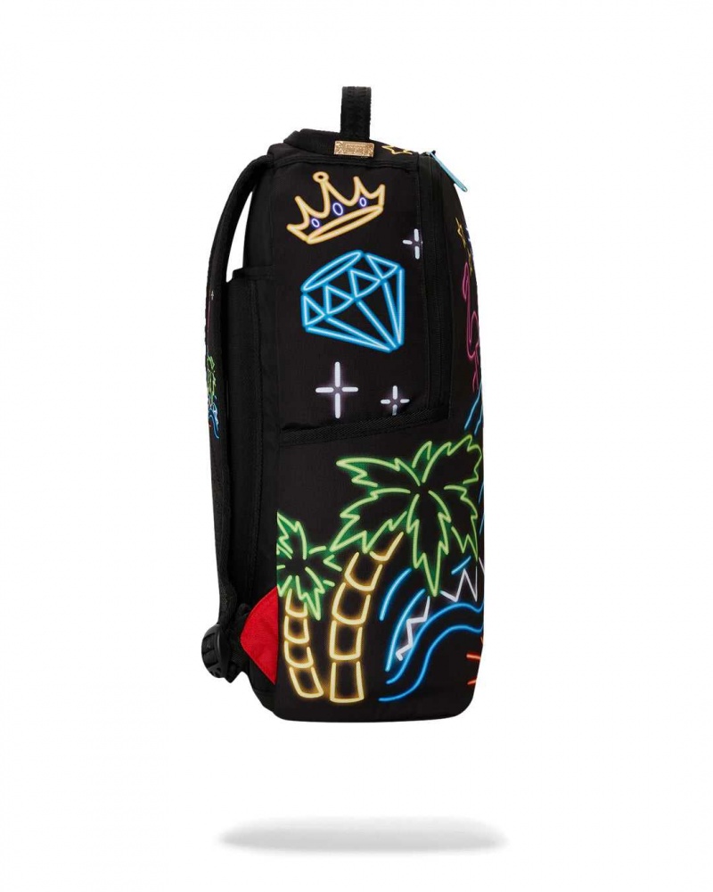 Sprayground Backpack THE NEON LIFE DLXSR BACKPACK Black | BZNMF2408