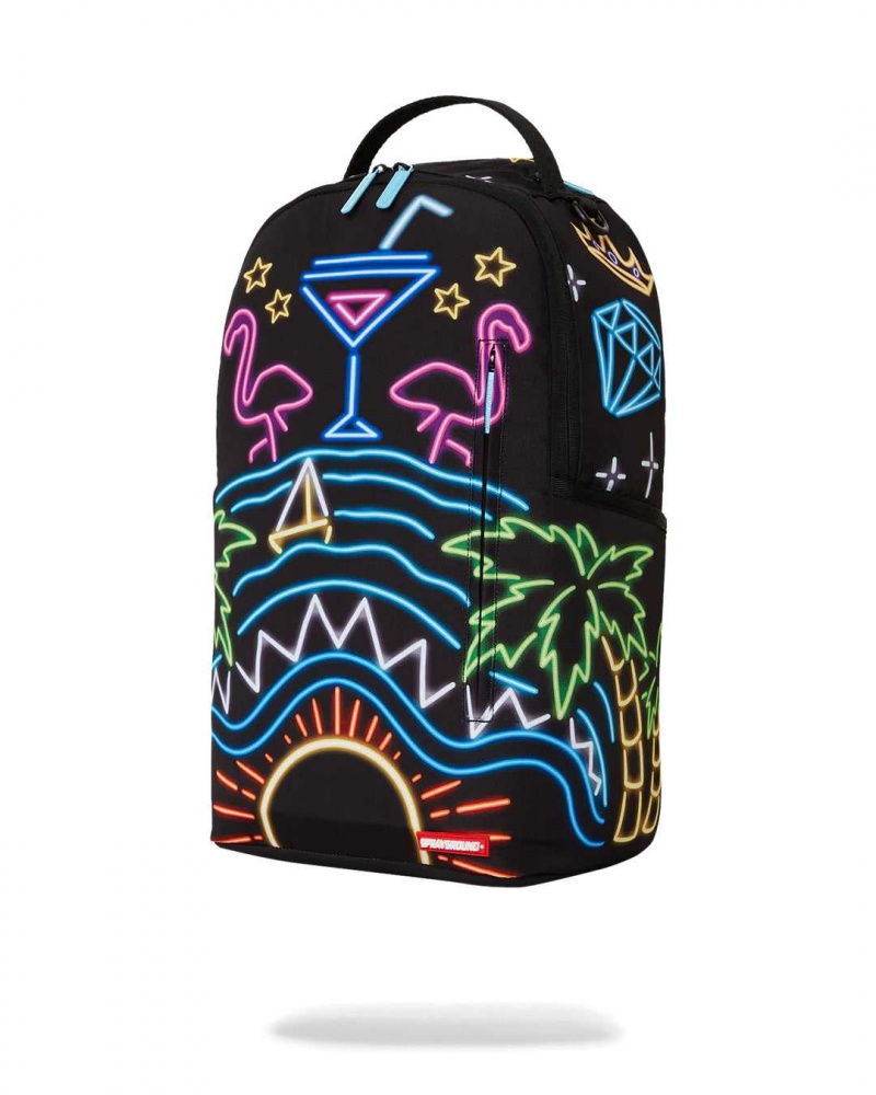 Sprayground Backpack THE NEON LIFE DLXSR BACKPACK Black | BZNMF2408