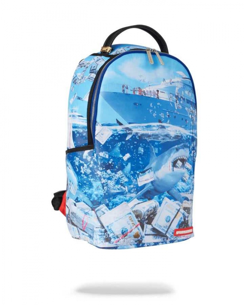 Sprayground Backpack THE SHARK OF WALL STREET BACKPACK Blue | GSWYR6038