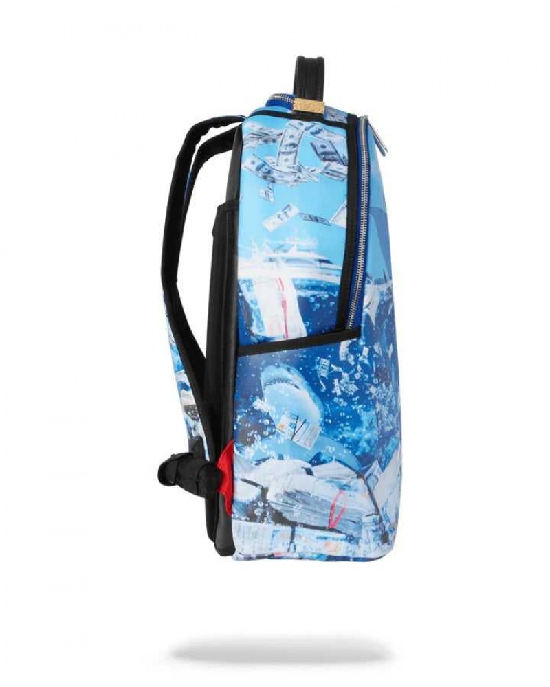 Sprayground Backpack THE SHARK OF WALL STREET BACKPACK Blue | GSWYR6038