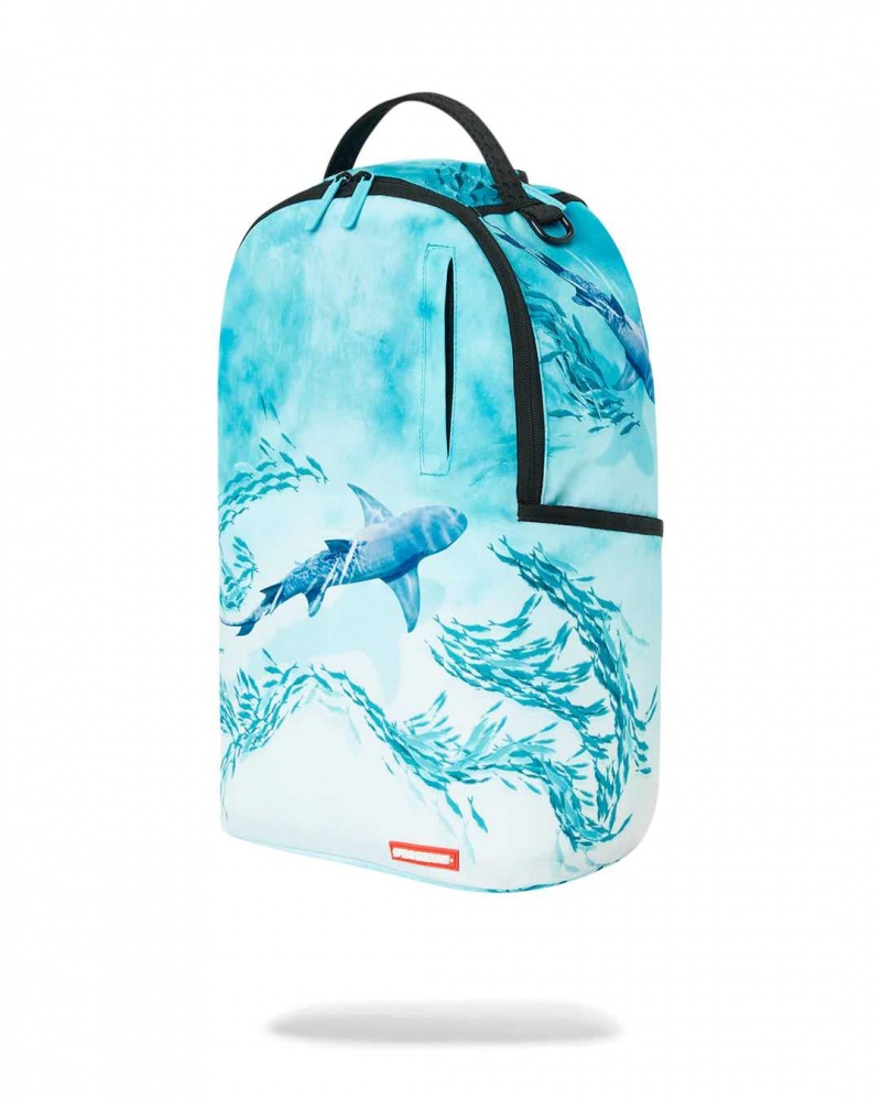 Sprayground Backpack THE SHARK HUNT DLXSR BACKPACK Blue | ERGPV3451