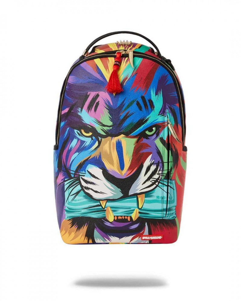 Sprayground Backpack TIGER PAINT Red | KWPHA1389