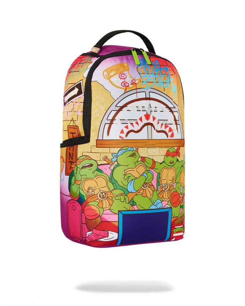 Sprayground Backpack TMNT SLEEPING BACKPACK Orange | PZKET1398