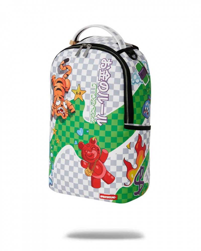 Sprayground Backpack TOKYO BUBBLE DLX BACKPACK Grey | TDLIR7485