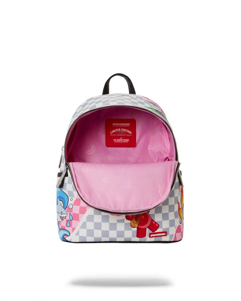 Sprayground Backpack TOKYO BUBBLE SAVAGE Grey | PCWAE0479