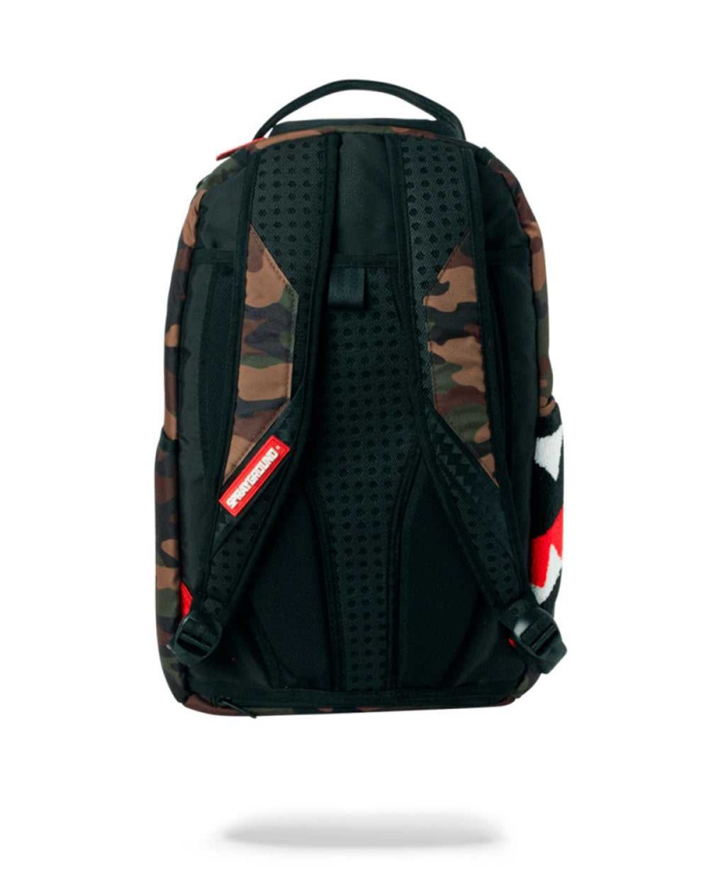 Sprayground Backpack TORPEDO SHARK Camo Green | IAOYJ0683