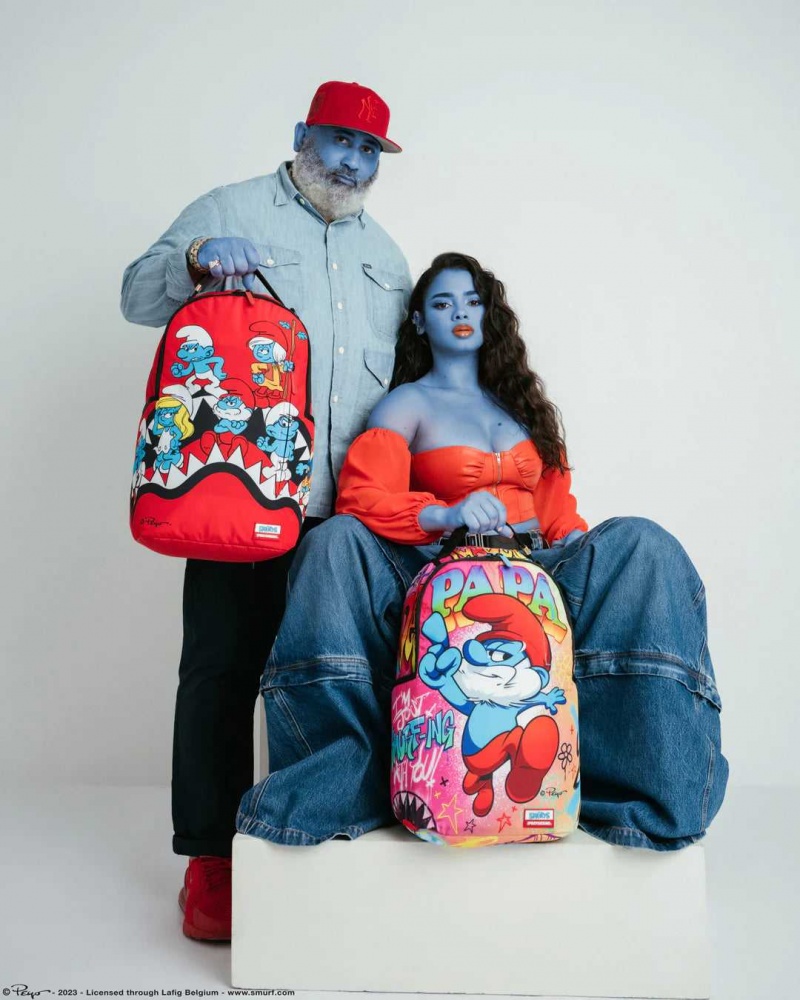 Sprayground Backpack TOUGH SMURFS BACKPACK Red | JTKVW3194