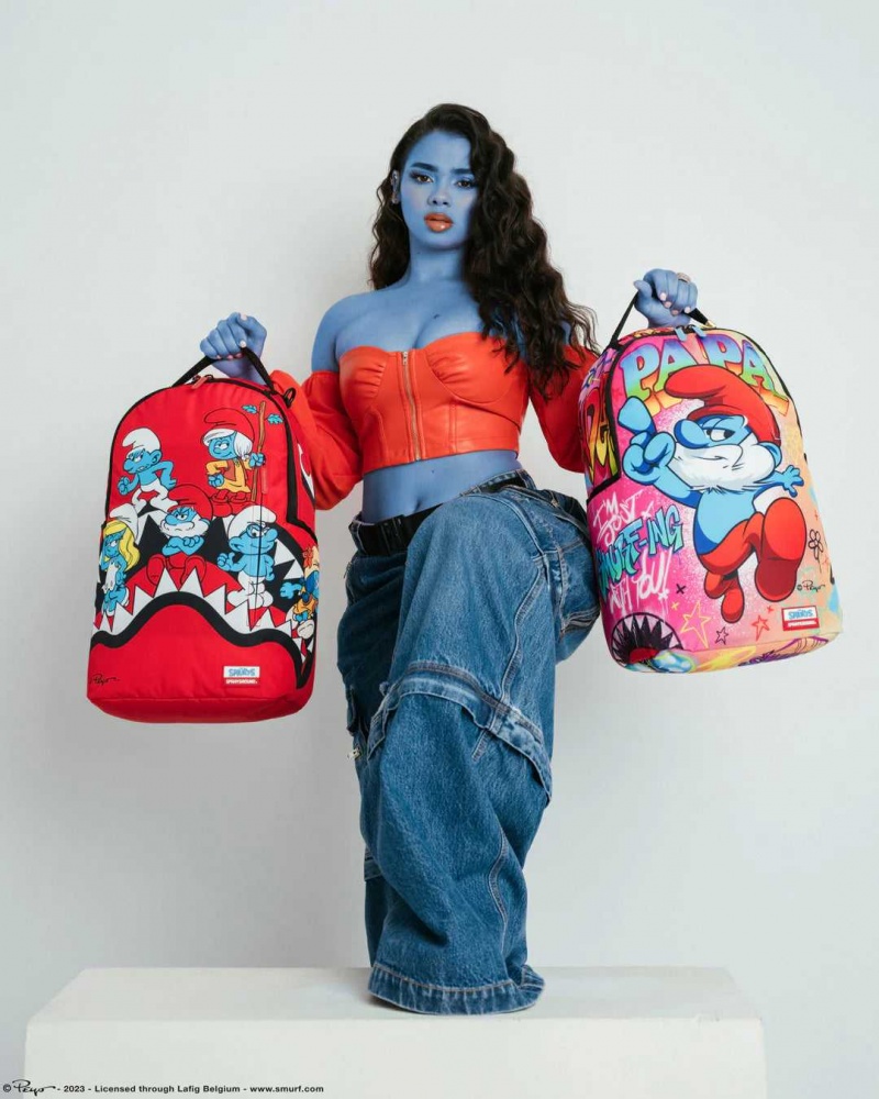 Sprayground Backpack TOUGH SMURFS BACKPACK Red | JTKVW3194