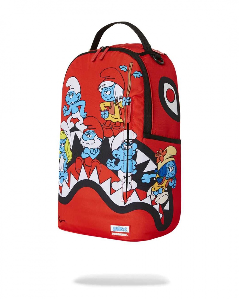 Sprayground Backpack TOUGH SMURFS BACKPACK Red | JTKVW3194