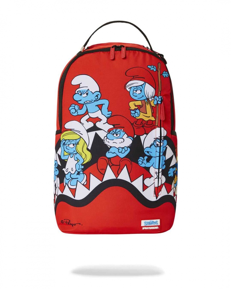 Sprayground Backpack TOUGH SMURFS BACKPACK Red | JTKVW3194