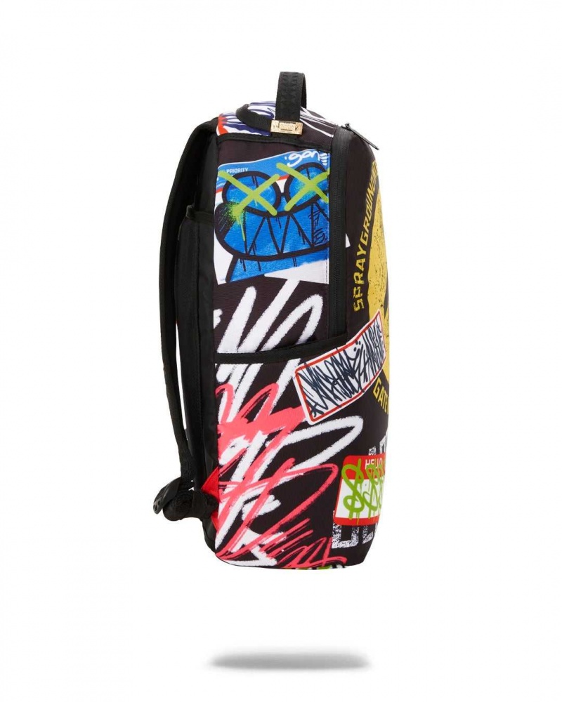 Sprayground Backpack TRASH AIRPORT Black | WANYK7053