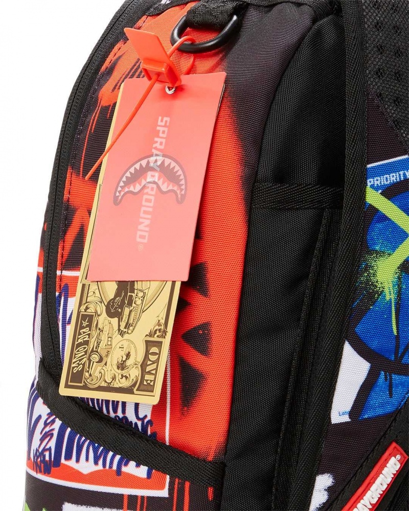 Sprayground Backpack TRASH AIRPORT Black | WANYK7053